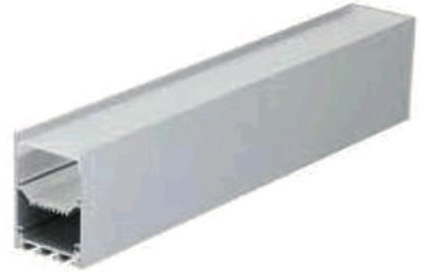 سكة بروفايل تعليق سلفر عرض 3.5 ارتفاع 6.7 بدون شفة