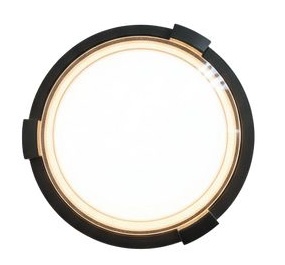 كلوب ليد معدن مدور أسود 12W